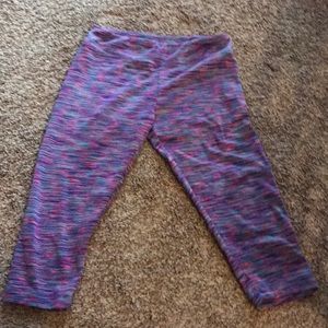 Pink blue purple sport leggings